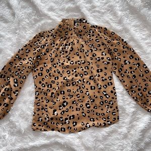 Nasty Gal animal print blouse